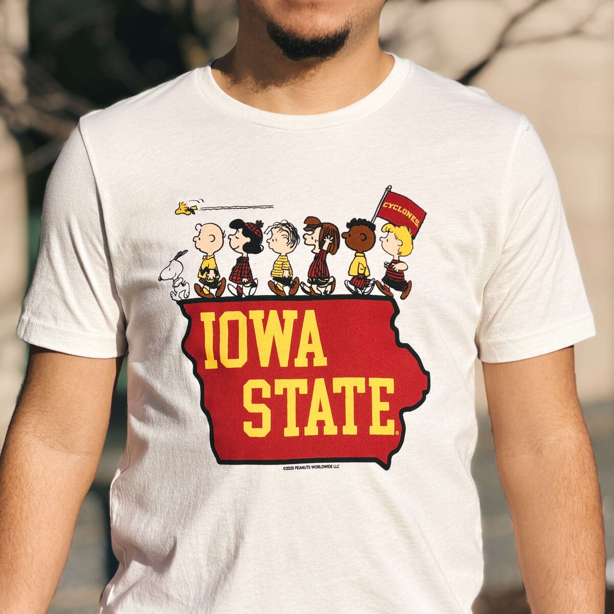 Peanuts & Iowa State White The Gang T-Shirt